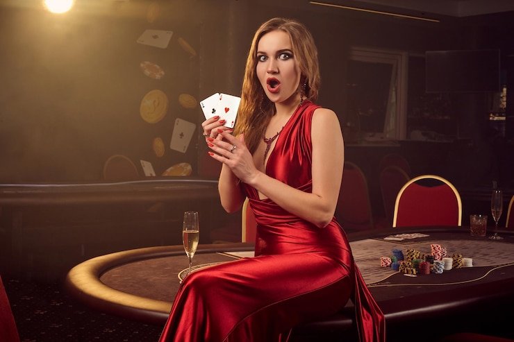 aveslot live Caribbean Stud Poker table interface on mobile phone